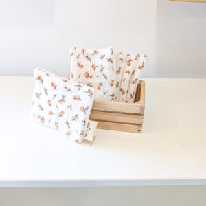Lingettes lavables petite fleurs * 10   Charline & Léo