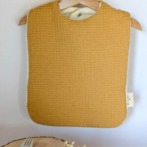 Bavoir Nid d'abeille Ocre