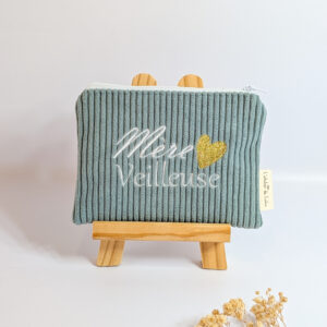 Petite pochette Mère veilleuse bleue