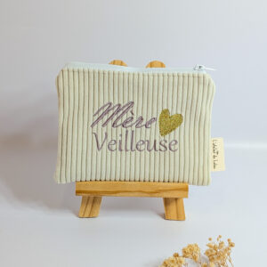 Petite pochette Mère veilleuse écru