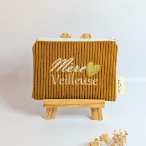Petite pochette Mère veilleuse ocre