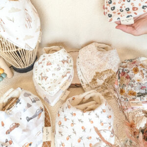 Bavoir enfant en coton – Dès la naissance - coloris aux choix