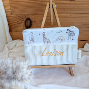 Trousse de toilette personnalisable - 12 coloris au choix